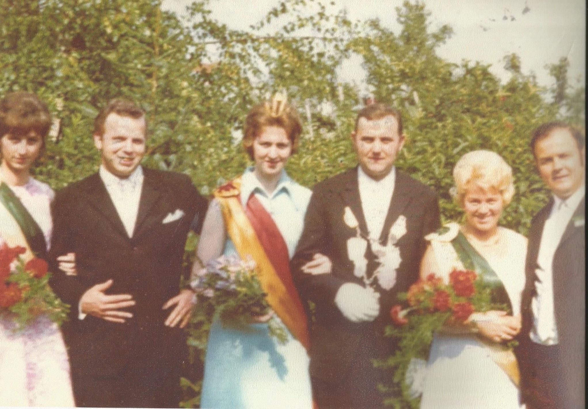 Norbert Heckenkamp und Hildegart Wiegers Königspaar 1971