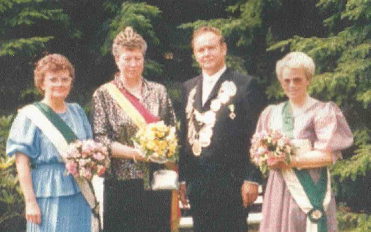 Josef Fritsch und Margret Orthmann Königspaar 1985